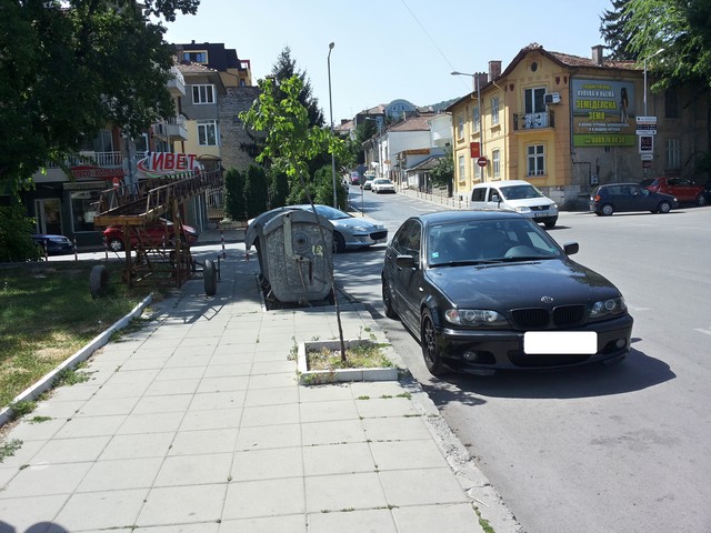 Неправилно паркиране в Шумен