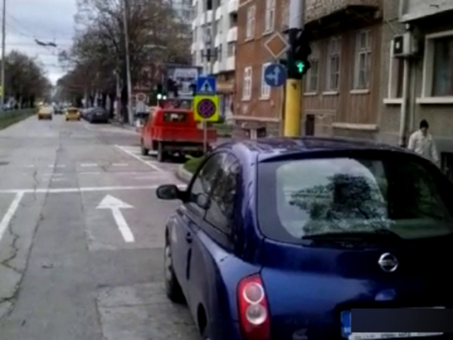 Обичайно паркиране в центъра на Варна