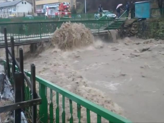 Наводнение в Смолян (ВИДЕО)