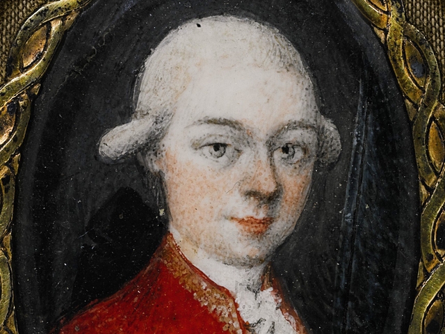 Портрет на Волфганг Амадеус Моцарт. Снимка: EPA/БГНЕС