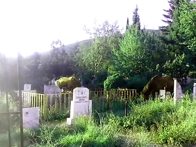 Гробище в Твърдица - пасище за коне