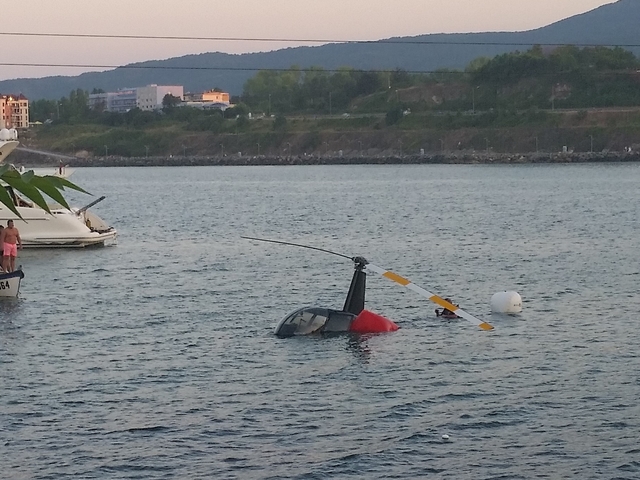 Падналият хеликоптер в Царево