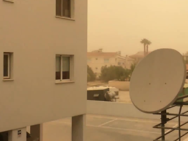 Пясъчна буря в Кипър