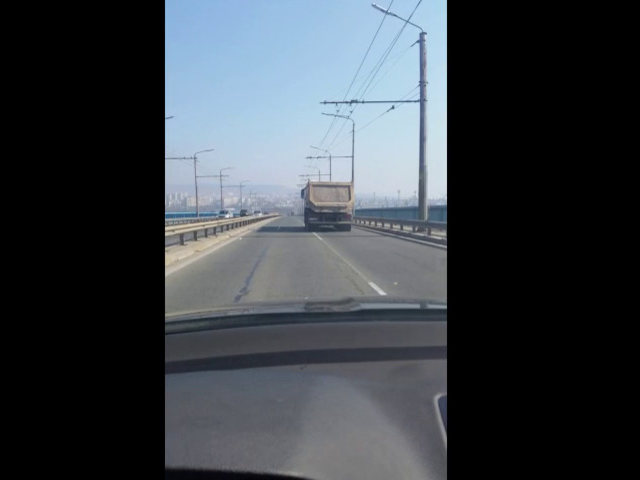20-тонен камион с над 100 км/ч на Аспарухов мост