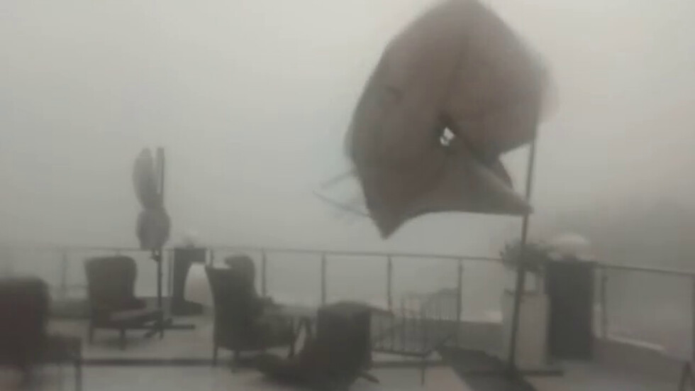 Ураган над остров Тасос