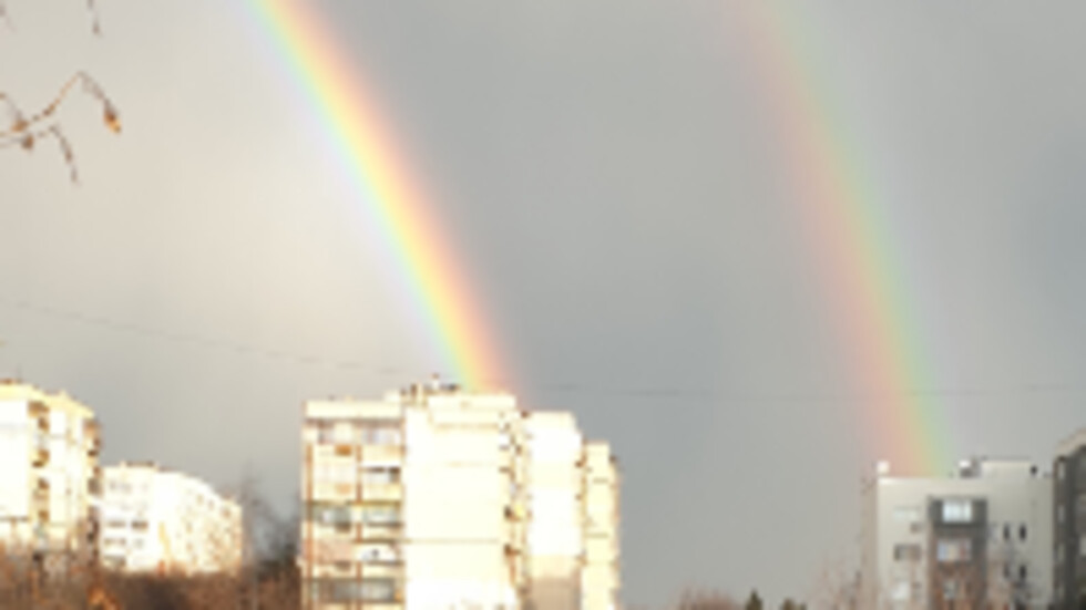 Двойна дъга над Плевен