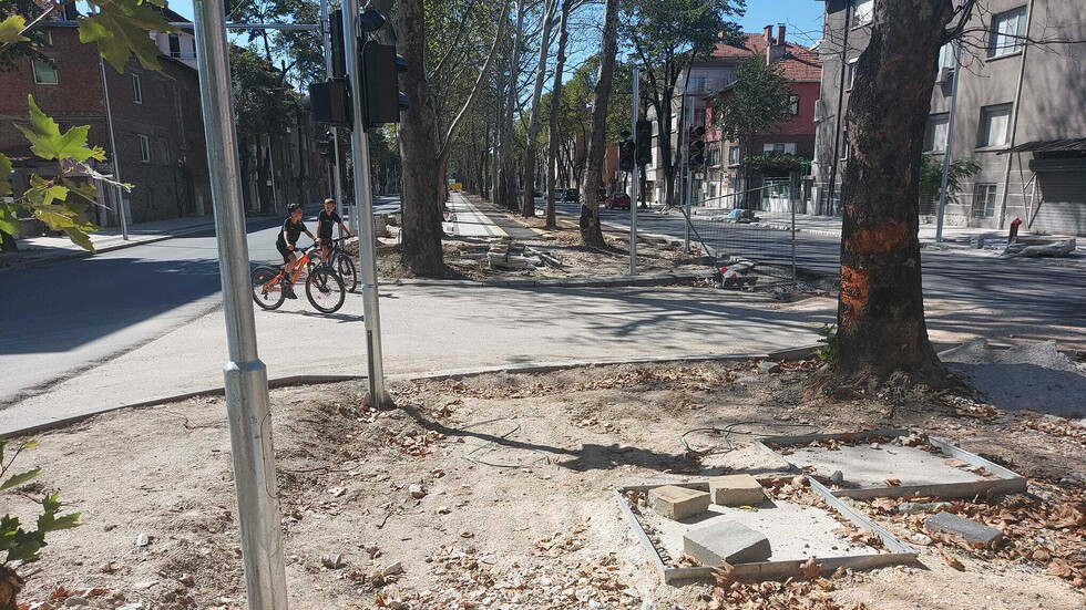 Обновяване на булевард в Пловдив