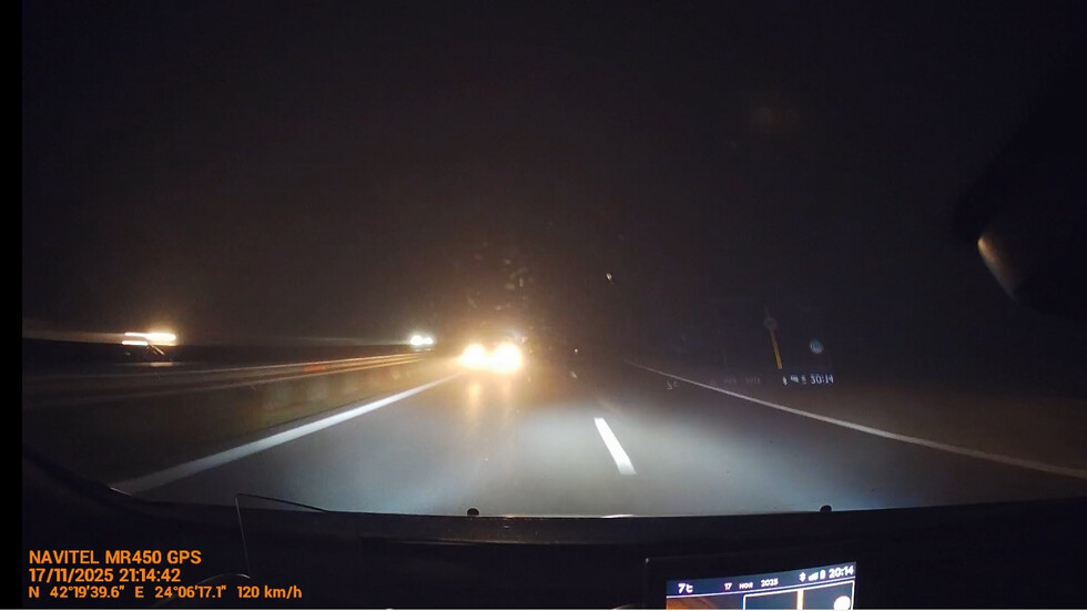 Разминаване на косъм на магистрала "Тракия"