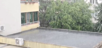 Пороен дъжд в Стара Загора
