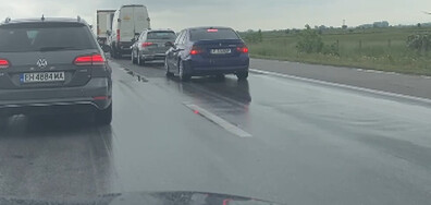 Задръстване 105 км на АМ "Тракия"