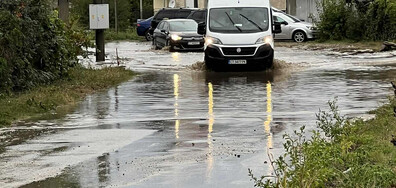 Потопа на главен път през село Ягода, Старозагорска област