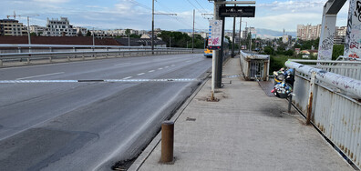 Опасна дясна лента на моста Чавдар
