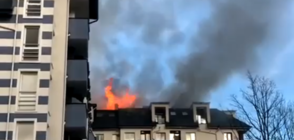 Евакуация заради пожар в "Студентски град" (ВИДЕО+СНИМКИ)