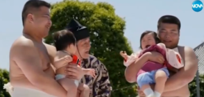 ВЕКОВЕН РИТУАЛ: Сумисти разплакват бебета в Япония (ВИДЕО)