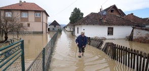 БЕДСТВИЕ В СЪРБИЯ: Десетки къщи са откъснати от света, заради придошли реки