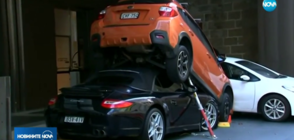 ЗРЕЛИЩНИ КАДРИ: Пиколо паркира кола под друг автомобил (ВИДЕО)