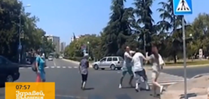 Шофьор и пешеходец се сбиха на кръстовище в Бургас