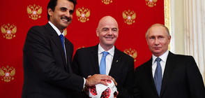 Путин предаде на катарците щафетата за следващия Мондиал (СНИМКИ)
