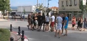 Спонтанен протест в Петрич на мястото на тежката катастрофа