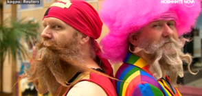 Стотици мъже участваха в състезание за бради и мустаци (ВИДЕО)