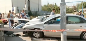 Кола с пиян шофьор се вряза в търговски център в София (ВИДЕО)
