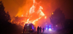 Огромен пожар пламна в национален парк в Португалия (ВИДЕО+СНИМКИ)