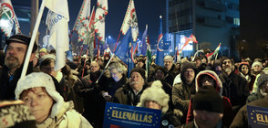 Хиляди унгарци отново на протест в Будапеща (ВИДЕО+СНИМКИ)