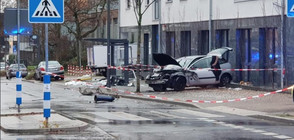 Кола се вряза в автобусна спирка в Германия, има жертва и ранени (СНИМКИ)