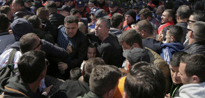 Нови сблъсъци в Тирана, окупирана е сградата на полицията (ВИДЕО+СНИМКИ)