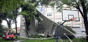 Бурен вятър предизвика хаос в столицата на Хърватия (СНИМКИ)