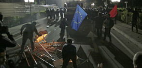 Демонстрация на опозицията в Тирана ескалира (СНИМКИ)