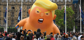 Хиляди на протест в Лондон срещу визитата на Тръмп (ВИДЕО+СНИМКИ)