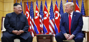 ИСТОРИЧЕСКО СЪБИТИЕ: Тръмп и Ким Чен-ун се срещнаха в зоната между двете Кореи (ВИДЕО+СНИМКИ)
