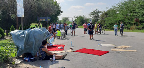 Стопани на прасета на протест: Втора нощ блокада на пътя Ямбол-Сливен (ВИДЕО)