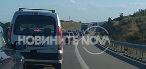 Опашки от автомобили по пътя към Гърция заради затворения участък от АМ „Струма” (ВИДЕО+СНИМКИ)