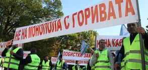 Дребни търговци на горива протестираха пред парламента