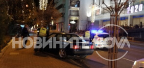 ЕКШЪН В ТЪРНОВО: Пиян шофьор се заби в дърво пред сградата на общината (ВИДЕО+СНИМКИ)