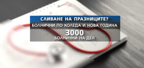Колко болнични листове са взети около Коледа и Нова година?
