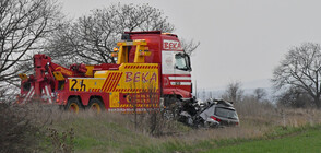 Челен удар между кола и камион край София взе една жертва (СНИМКИ)
