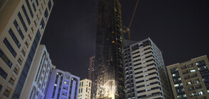 Огромен пожар избухна в небостъргач в ОАЕ (ВИДЕО+СНИМКИ)