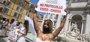 Бъдещи булки протестираха срещу ограниченията заради COVID-19 в Италия (ВИДЕО+СНИМКИ)