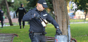 Запалителна течност в бутилките, намерени в района на протеста в София
