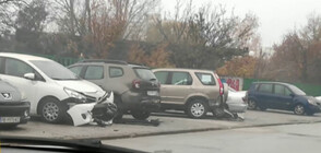 Пиян шофьор помете четири паркирани коли в Пловдив