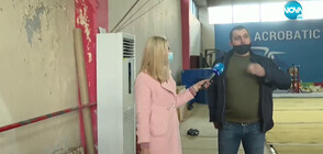 Деца тренират при мизерни условия в единствената зала по акробатика в София