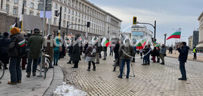 Протест в центъра на София (ВИДЕО+СНИМКИ)