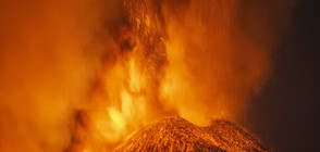 Вулканът Етна изригна отново (ВИДЕО)