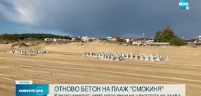 Природозащитници алармират: Бетонни блокчета се появиха на плаж „Смокиня”