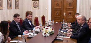 Bulgaria’s President Rumen Radev meets with Paul Ahern