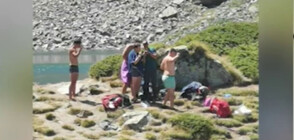 НОВО НАРУШЕНИЕ В РИЛА: Заснеха туристи да се къпят в Окото