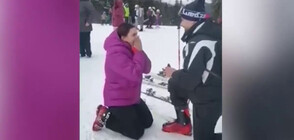 Предложение за брак на ски пистата в Пампорово (ВИДЕО)